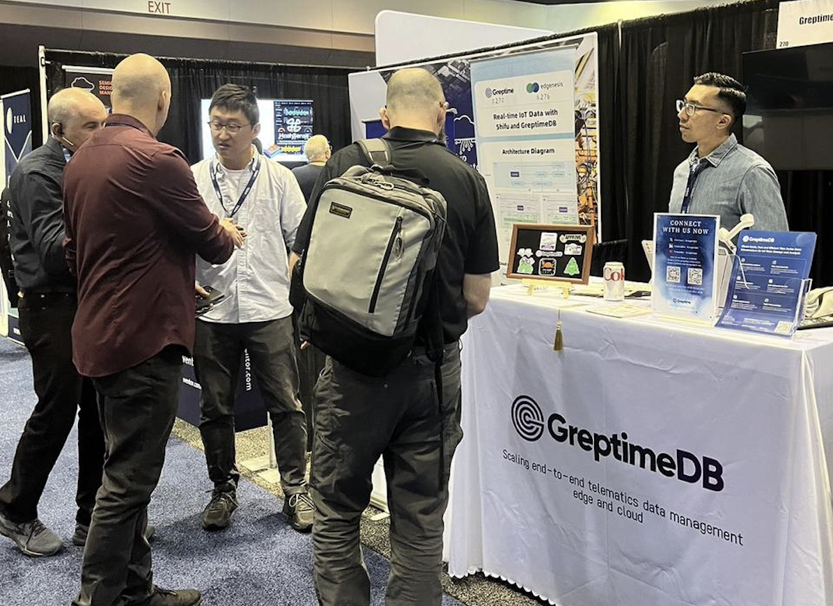 
Greptime team engaging with industry professionals