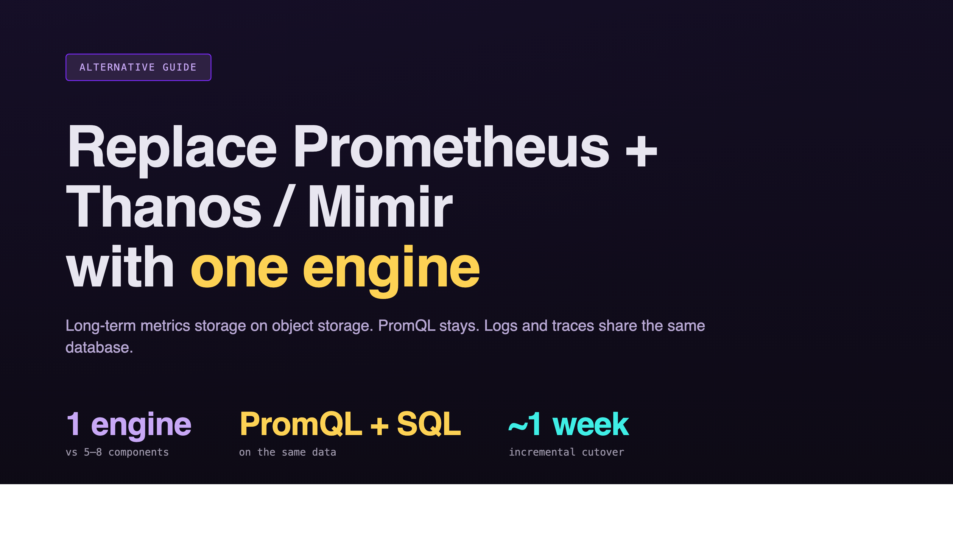 Prometheus Long-Term Storage Alternative: Why GreptimeDB Replaces Thanos and Mimir