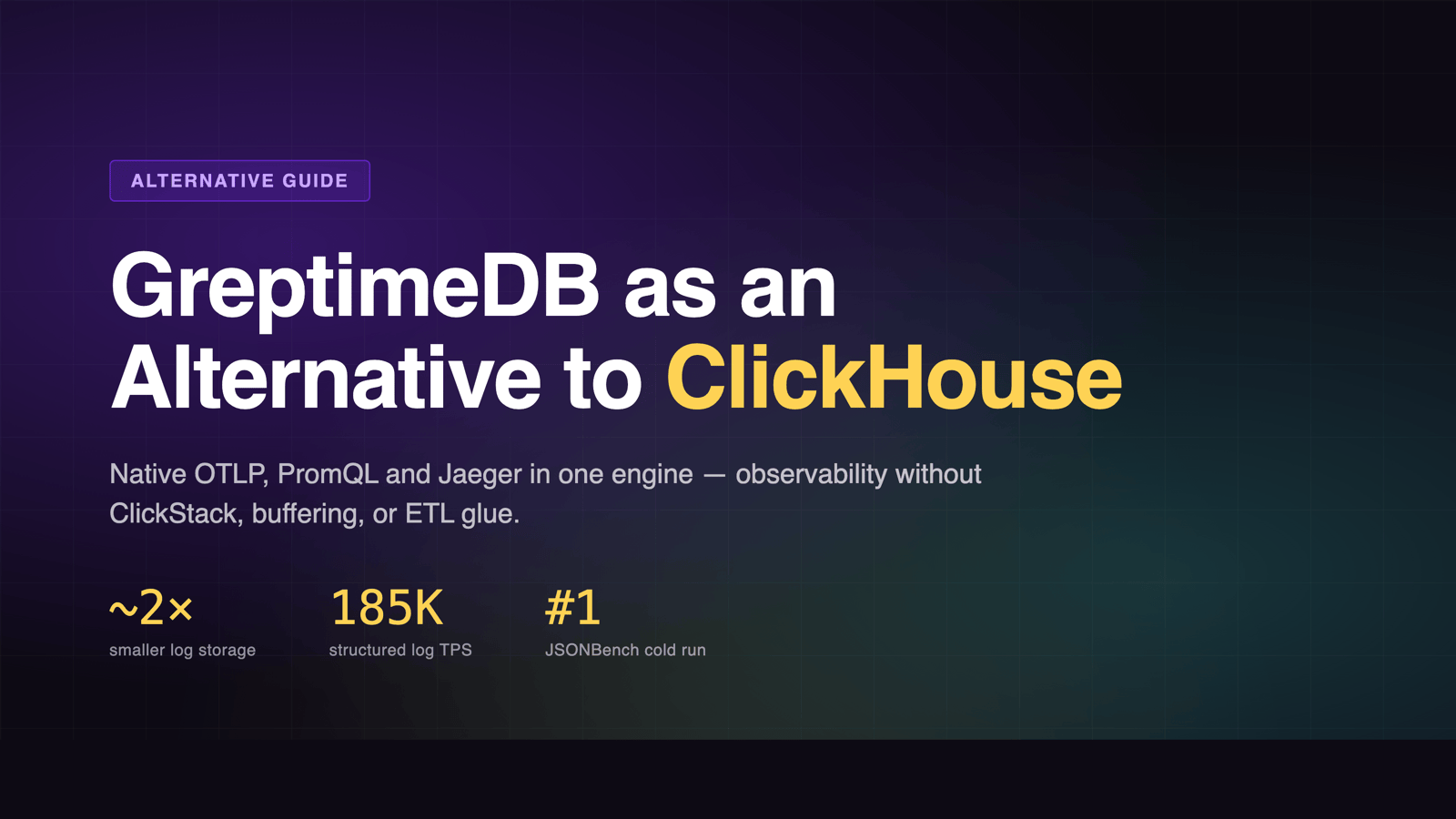 GreptimeDB as an Alternative to ClickHouse for Time-Series and Observability